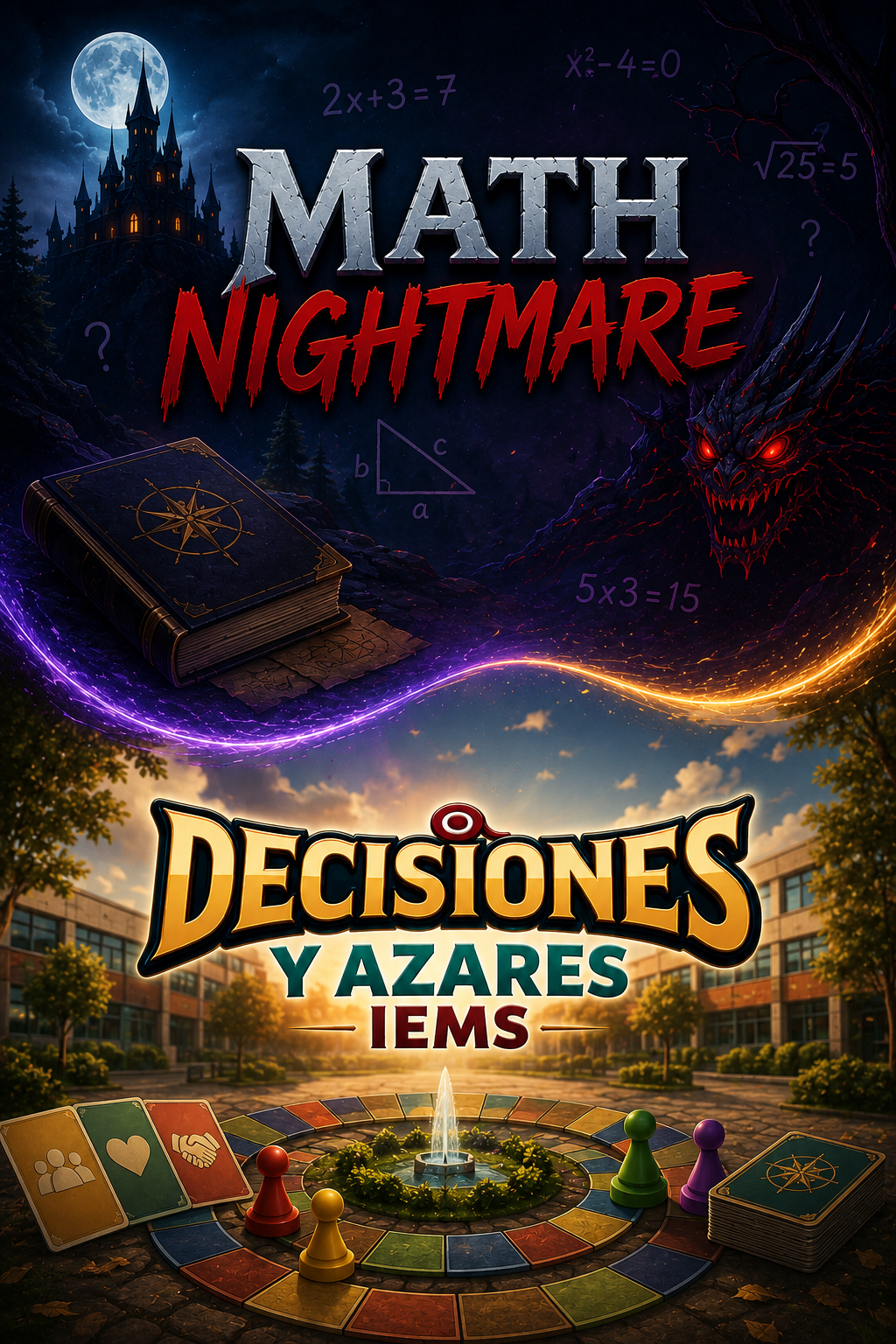 Dos juegos educativos: Math Nightmare y Decisiones y Azares